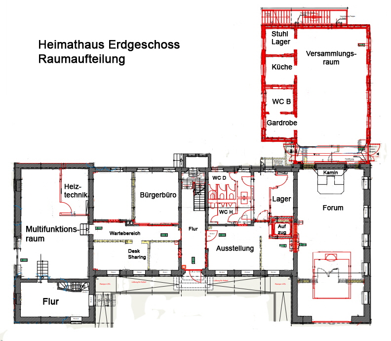 2023-Heimathaus Erdgeschoss - Raumaufteilung
